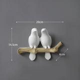 Living Room Hanger Resin Bird hanger key Holder