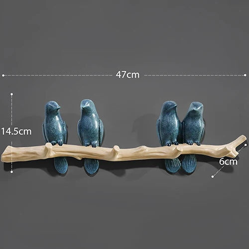 Living Room Hanger Resin Bird hanger key Holder