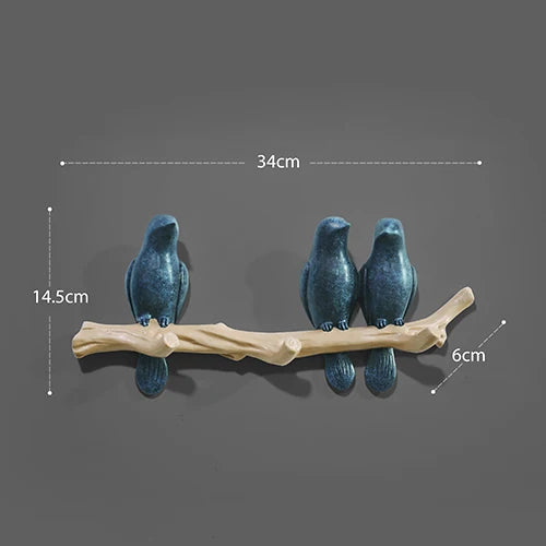 Living Room Hanger Resin Bird hanger key Holder