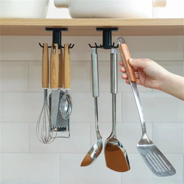 Multi-Purpose Kitchen Hooks 360 Degree Rotatable