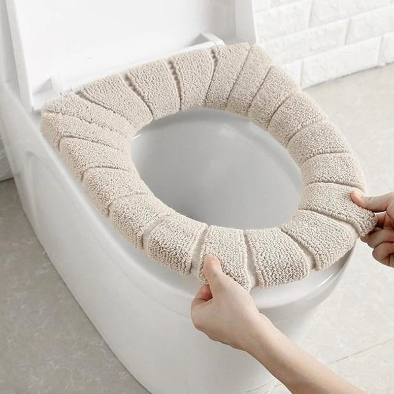 Toilet Seat Cover Warm Soft Acrylic Washable Mat