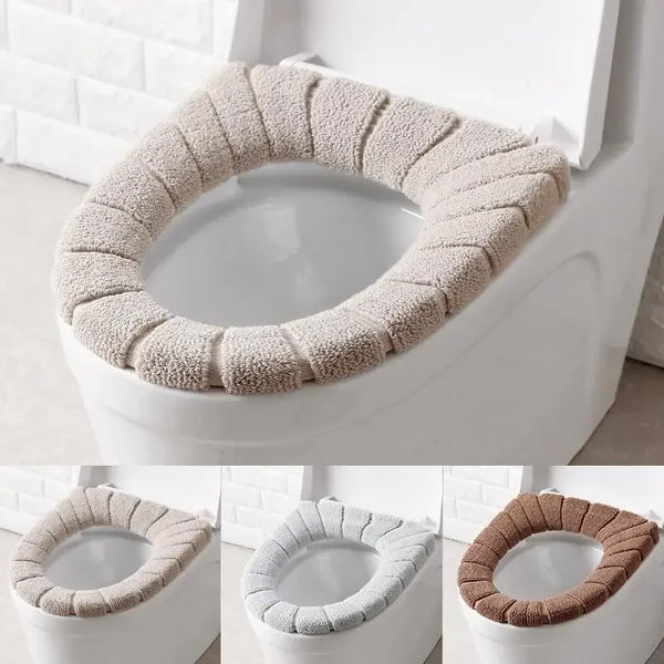 Toilet Seat Cover Warm Soft Acrylic Washable Mat