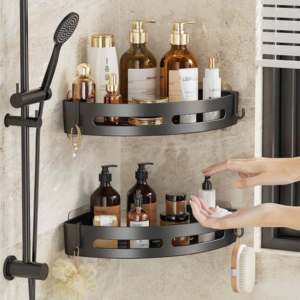 No punching required Bathroom Shower Caddy